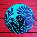Retro Blue and Black Recycl..