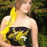 Yellow Feather Headband
