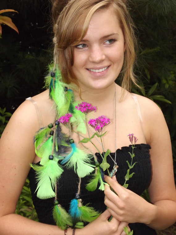 Custom Made Feather Headband