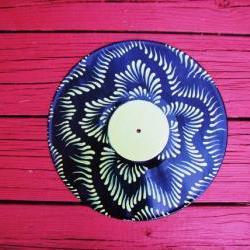 Retro Recycled Vinyl Record Wall Hang