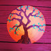Orange Tree. Recycled Vinyl..